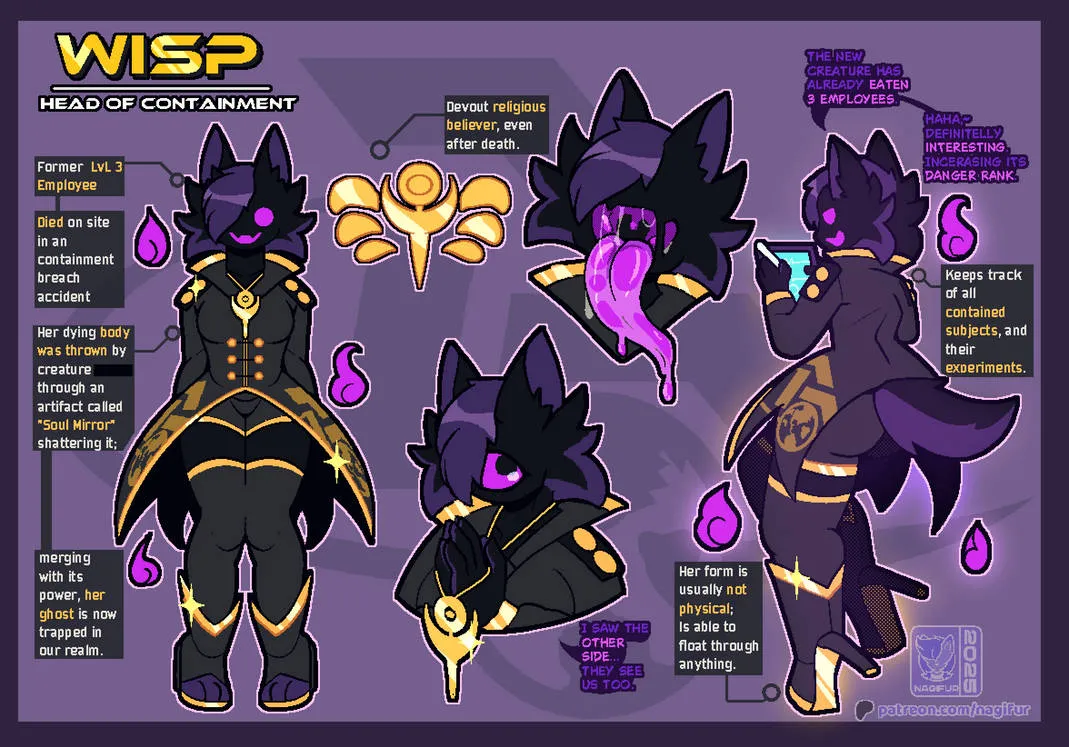 Wisp drawing — Reference sheet